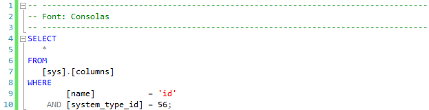 In einer monospaced Schrift beansprucht jedes Zeichen dieselbe Breite, sodass untereinander stehende Zeichen exakt fluchten.